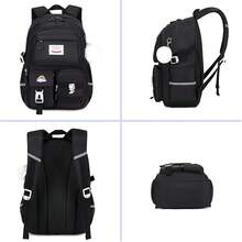 Girls Backpack For School, Cute Teenage Multiple Pockets Backpack, Fashion Bookbag For Primary Elementary High School, Pink - 黑色 - 查看 7