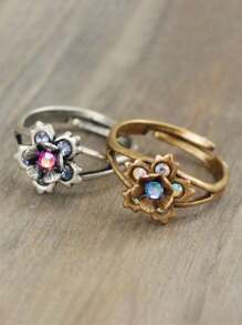 1pc Bohemian Geometric Hollow Toe Ring, Multicolor Copper Material, Minimalist & Fashionable For Women, Suitable For Beach Holiday And Daily Wear