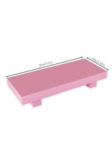 1pc, Simple And Stylish Rustic Style Wooden Tray, Suitable For Bathroom Decoration, Soap Dish, Countertop, Sink, Desktop Decoration, Vase, Plate, Coffee Tray, Decorative Tray, Home Accessories, Black Accessories, Sofa Armrest Tray, Beach Vacation, Bathroom Series, Bedroom Series, Large Capacity