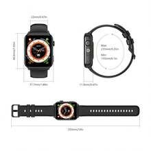 BLACKVIEW Smart Watch R30 Max Global Version 1.91 Inch  Screen 450mAh Battery 280*320 Resolution 1ATM Waterproof Bluetooth Calling Support Over 100+ Sports Mode Al Voice Assistant Support Multiple Languages Multi-Health Functions Compatible With IOS/Android - Black - View 11