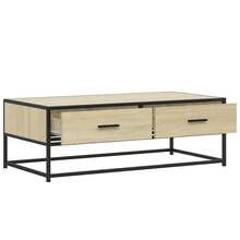 Couchtisch Sonoma-Eiche 100x50x35 cm Holzwerkstoff und Metall - Braun - Übersicht 7