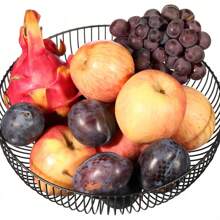 黑色金属丝水果篮，可装水果、面包、蔬菜、零食 - 黑色 - 查看 4