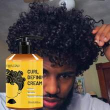9.47 Oz Argan Oil Curl Defining Cream, Exclusive For Men, Anti-Frizz, Enhanced Elasticity, Moisturizing, Long-Lasting Hair Care Products, Suitable For Dry And Curly Hair, Castor Oil Curl Defining Cream, Excellent Edge Control For Hair Styles, Create Gorgeous Hair.