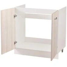 Shally Dogan Mobile Sottolavello per Cucina 2 Ante componibile Mobiletto base da 80 per lavello 80 x 50 x 85 cm