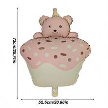 Globos mates lindos, osos de peluche, globos de aire caliente con forma de avión y coche, pasteles con forma de dinosaurio, formas de caramelo, adecuados para fiestas de cumpleaños, San Valentín, bodas y compromisos, duchas, aniversarios, Acción de Gracias y carnaval, artículos de decoración de globos para fiestas de cumpleaños de Navidad y carnaval - multicolor - Ver 6