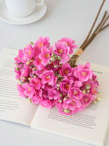 4pcs/Lot Jasmine Artificial Silk Jasmine Flower Bouquet, Home Decor & Photography Props Fake Flowers