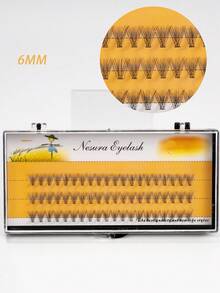 60簇单根睫毛簇 10D 6~15mm 自然妆效单根假睫毛 纤细持久睫毛延长 适合派对 睫毛自然簇 黑白盒随机发货。睫毛簇，睫毛簇，单根睫毛，睫毛，假睫毛 - C - 查看 20