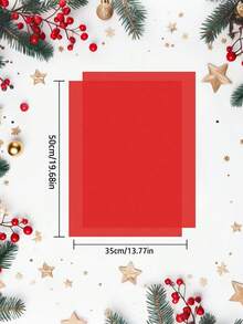 50张红色薄纸，圣诞包装纸，适用于婚礼、生日DIY项目、节日包装工艺装饰、礼品袋、婚礼、生日、节日DIY工艺装饰、毕业典礼、生日和所有场合、情人节、万圣节、圣诞节、感恩节、圣诞派对用品 - 紅色 - 查看 9