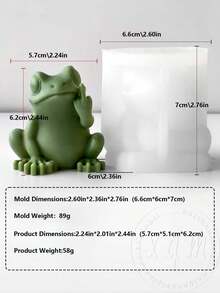 Khuôn nến thơm hình bò, rùa, chó con, ếch tiêu thụ xuyên biên giới, Khuôn nến trang trí thủ công bằng thạch cao hình động vật ba chiều tự làm, Khuôn nến silicon hình động vật có thể tái sử dụng, Dùng để trang trí tại nhà | Dễ tháo khuôn, Khuôn silicon, Dùng làm móc khóa, mặt dây chuyền và các dự án trang trí nhà cửa, Khuôn silicon thủ công, Đồ thủ công trang trí, Thiết kế động vật dễ thương - trắng - Xem 13