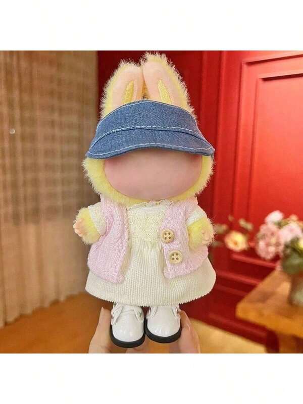 Clothing For Labubu Cute Doll Clothing Set, Multiple Accessories Clothing Set, Doll Enthusiast Exclusive Labubu Cute Outfit Suitable For 6.69-Inch LABUBU, Clothes Only, Perfect Holiday Gif