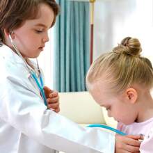 Aluminum Children's Stethoscope Toy - Realistic Working Acoustic Function, Doctor Role Play Costume Accessory, Simulation Medical Toolkit Gift For 3-8 Years Old Boys And Girls