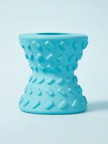 PETSIN 1 件互动治疗药物狗玩具 - 适用于攻击性咀嚼狗骨头 - 超级狗玩具 - 坚韧的狗玩具骨头，天然橡胶吱吱哑铃