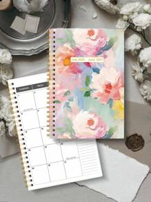 Trees Semplice quaderno pianificatore mensile A5 2025-2027, 32 pagine, pianificatore settimanale e mensile minimalista, calendario accademico, forniture per scuola e ufficio, regali perfetti per insegnanti, per forniture scolastiche, ritorno a scuola