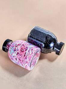 1 Jar Of Approx. 1000pcs Colorful Black And Spring Colored Hair Ties, High Elasticity Hair Ties Packaged In A Jar, Disposable Hair Elastics In Colors, Suitable For Girls' Hairstyles Accessories,Hair Accessory,Hair Accessories,Hair Accessories For Women,Fall,Travel,Hair Tools,Accessories Women,Hair Stuff,Fall,Hair,Hair Accessories,Hair Accessories For Women,Travel,Hair Accessory,Hair Accessories Women,Hair Tools,Hair Stuff,Stuff,Beauty Accessories,Gifts,Travel,Gifts For Women,Hair Stuff,Stocking Stuffers,Stocking Stuffers,Stocking Fillers,Stocking Stuffers For Women,Stocking Fillers Women, Gifts,Gifts, Stocking Fillers,Gifts For Women,Gift, Gift,Stocking Stuffers For Adults,Stocking Fillers For Adult,Hair Stuff,Women's Accessories,Stocking Stuffer,Coming-Of-Age Hair Accessory, Hair Accessories,Gift Ideas For Women,Beauty Stocking Fillers, Gifts For Women - Multicolor - View 6