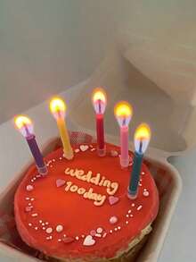 12 支彩色火焰蜡烛，婴儿生日蛋糕装饰，婴儿洗礼派对，烘焙装饰用品适用于婴儿派对 - 彩色 - 查看 4