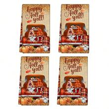 2/4 pièces Serviettes décoratives d'Halloween - Très absorbantes, en microfibre, lavables en machine, conviennent pour la décoration de fête, la cuisine, la cuisson, les cadeaux de pendaison de crémaillère et le nettoyage. Adaptées pour la cuisine, la salle de bain et les toilettes