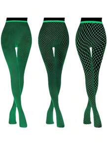 Glow-In-The-Dark Party Fishnet Tights, Sexy White Sheer Stockings That Can Be Worn During The Day. Luminous Glow Leggings For Nightclubs And Bars, Sexy And Tight-Fitting (Suitable For Slim Women, Glows Under Strong Light Or Sunlight)
