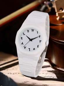 1 件男士时尚休闲个性化表盘石英表适合日常佩戴或节日礼物 - 均碼 - 查看 9