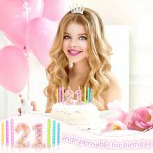 13pc Number 0-9 Digit Birthday Candles,Macaron Style With Glitter Sequins, Suitable For Birthday Party Cake Decoration, Suitable For Anniversary Parties,Suitable Wedding Anniversary , Suitable For Cute Pet Theme Cake Decoration Candles, Cake Decoration Pure Handmade DIY,Preferred Gift - Multicolor - View 4