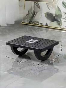 1pc Plastic Ergonomic Footrest With Rollers, Non-Slip, For Office Or Home Use,For School Supplies,Back To School