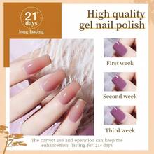 60 PCS Gel Nail Polish Set With 5 Bottles Of Base And Glossy Matte Top Coat Soak Off Gel Nail Set Suitable For All Seasons GiftsDEVO - 60SET01 - Xem 5