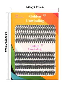 Nuevo paquete actualizado de 10 filas de 200 piezas de grupos de pestañas independientes mixtos 30D+40D+50D+60D+80D, libre elección, rizo D de 8-16 mm, kit de extensión de pestañas independientes reutilizable, súper grueso, esponjoso, aspecto natural que agranda los ojos de forma natural, súper herramienta de maquillaje, adecuado para uso doméstico o salir, adecuado para la vida diaria, bodas, citas, fiestas, viajes y festivales de primavera