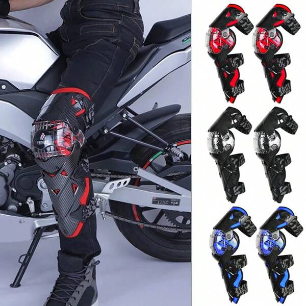 Rodilleras para motocicleta, protectores de rodilla para carreras de moto, protector de rodilla para motocross, rodilleras antiabrasión para motocicleta, equipo de protección para ciclismo, accesorios de ciclismo, artículos esenciales para conductores, regalos para conductores hombres y mujeres