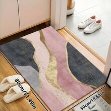 1pc Luxury Modern Minimalist Geometric Area Rug, Soft Rectangular Rug In Light Color Tones, Suitable For Outdoor, Entryway, Living Room, Bedroom, Laundry Room, Bathroom, Game Room, Machine Washable All Season Large Size Carpet, Home Decor - Multicolor 3 - View 15