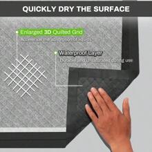 Charcoal Puppy Pads 28x34 Inches Extra Large Dog Pee Pads OdorControl LeakProof Disposable Pet Training Black New EdgeWrapping Thicken Potty Pad For Dogs Cats Rabbits 30 Pieces - 特大號28吋x34吋-30個 - 查看 7