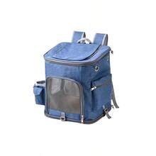 1 Pc Collapsible Dog Cat Backpack Carrier, Lightweight Foldable Pet Travel Bag With Breathable Mesh, Adjustable Shoulder Straps & Luggage Pass-Through For Small Puppy Kitten"