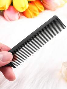 鼠尾梳 碳纤维耐热挑逗梳 带金属梳子 造型分缝 轻便分缝 细齿梳 适合女士女孩 10/5/3/1 件 - 彩色 - 查看 3