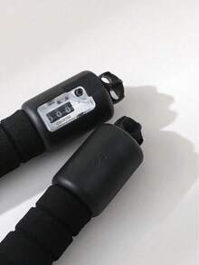 1 pezzo Corda per saltare anti-nodo con conteggio automatico, maniglie in schiuma con rotazione fluida, allenamento cardiovascolare per casa/palestra/fitness all'aperto