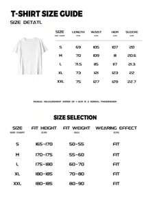 罗纹纯棉男女通用T恤，纯色，简约时尚，时尚英文文字，饮料涂鸦印花，男女通用，垂坠感十足，时尚柔软舒适男女通用短袖上衣 - 白色 - 查看 7