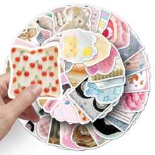 Bộ 50 miếng dán hoạt hình dễ thương, phong cách Kawaii ngọt ngào, hình dán vui nhộn, hình dán Y2K, hình dán vinyl chống thấm nước, thích hợp dán lên phong bì, bình nước, máy tính, laptop, điện thoại, hành lý, sổ tay, tủ lạnh, v.v. - F - Xem 7