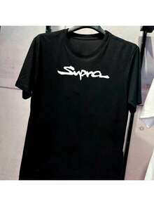 Men's Black Supra Orange T-Shirt Unisex Blouse - màu đen - Xem 3
