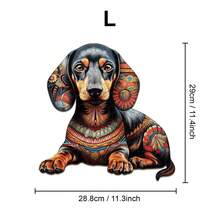 Dachshund/Corgi/Bulldog - Wooden Jigsaw Puzzle, Asymmetrical Animal Shaped Wooden Puzzle Toy, Party Game Gift, Decorative Art, Tabletop Magic Puzzle, Unique Children's Educational Puzzle, Birthday Gift, Wooden Puzzle For Kids, Back To School Gift, Christmas Gift - Multicolor - View 12