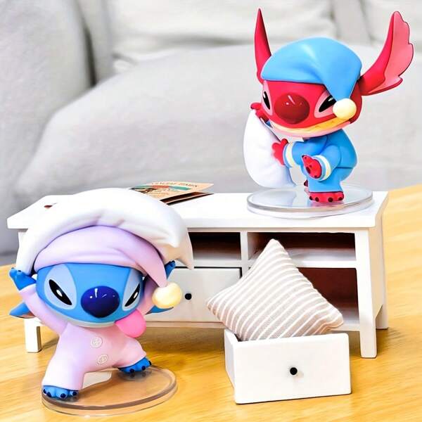 Disney Stitch Pillow Fight Series Cute Figures Blind Boxes Mystery Box 1pc(Random Style)