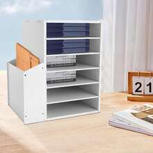 kangten Estantes de archivos - Blanco - Ver 4