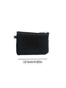 Canvas portemonnee met kaarthouder, minimalistische stoffen portemonnee met harde munt, kleine tas, draagbare portemonnee voor dames, portemonnee, miniportemonnee, portemonnee, reisportemonnee, portemonnee, schoolspullen, schrijfwaren, pennenetui - Veel kleurig - Bekijken 2