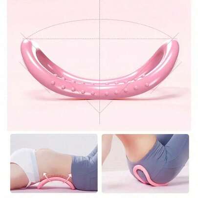 1 件瑜伽拉伸环，用于塑形和普拉提训练，塑料健身按摩环适合塑身