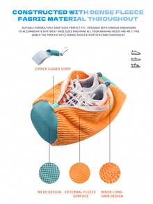 Plush Shoe Washing Bag For Laundry – Machine & Dryer Friendly Shoe Cleaner Bag – Perfect For Sneakers, Tennis Shoes & Trainers – Reusable, Durable & Protective – Top