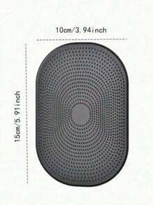 Car Dashboard Black Silicone Anti-Slip Mat, High Temperature Resistant Storage Mat, Waterproof And Anti-Slip Mat, Creative Car Ornaments, Fixed And Non-Slip, Washable And Reusable, Suitable For Mobile Phones, Keys, Glass, Mirrors, Metal Anti-Slip Sticky Pads, Auto Accessories