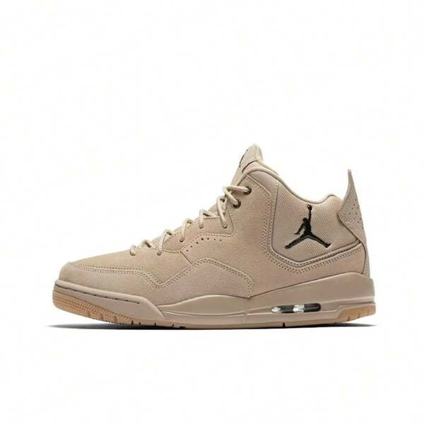 Nike Jordan Courtside 23 Synthetic Leather Versatile High-Top Retro Basketball Shoes, Men, Brown