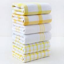 3pcs Striped Waffle Dish Cloths - Super Absorbent Kitchen And Bathroom Cleaning Rags, Reusable Multi-Purpose Dish Towels, Colorful Striped Pattern, For Drying Dishes, Countertops, Floors, Durable Fabric - Multicolor - View 7