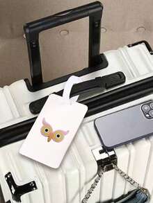 1 pezzo Etichetta bagaglio con motivo gufo cartoni animati, etichetta bagaglio in PVC, etichetta bagaglio per crociera, etichetta bagaglio personalizzata, etichetta bagaglio carina, etichetta bagaglio, etichetta identificativa bagaglio, scheda indirizzo carta d'imbarco, etichetta portatile, etichetta appendibile per borsa, etichetta appendibile portatile per bagaglio, etichetta bagaglio scrivibile, etichetta indirizzo, etichetta portatile carta d'imbarco, articoli essenziali per il bagaglio