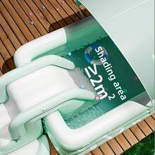 1pc Large Luxury Inflatable Swimming Pool - Family-Friendly Summer Outdoor Fun Swim Center - Durable PVC Material, Easy To Install, Quick Inflation And Fun Pattern Design, Perfect For Backyard Summer Entertainment And Pool Parties! Cool Summer! Optional Large Slide! Basic Set Does Not Include Any Accessories. - Blue Fish - View 8