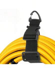 1PC Extension Cord Holder Organizer With Triangle Clips, 18" Adjustable Heavy Duty Cord Storage Straps For Home Workshop RV Garage Organization For Cables Hoses Ropes - màu đen - Xem 1