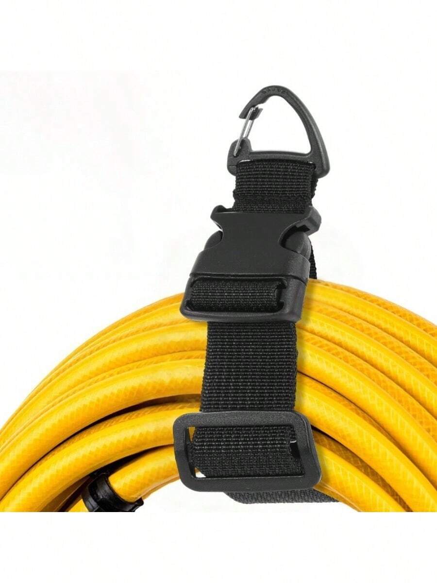 1PC Extension Cord Holder Organizer With Triangle Clips, 18" Adjustable Heavy Duty Cord Storage Straps For Home Workshop RV Garage Organization For Cables Hoses Ropes - màu đen - Xem 1