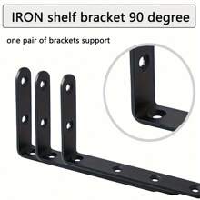 1/4件装重型金属L型角撑，防锈耐用，适用于木制家具、货架和橱柜，装饰性木制角撑 - 彩色 - 查看 6