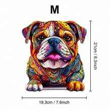 Dachshund/Corgi/Bulldog - Wooden Jigsaw Puzzle, Asymmetrical Animal Shaped Wooden Puzzle Toy, Party Game Gift, Decorative Art, Tabletop Magic Puzzle, Unique Children's Educational Puzzle, Birthday Gift, Wooden Puzzle For Kids, Back To School Gift, Christmas Gift - Multicolor - View 10